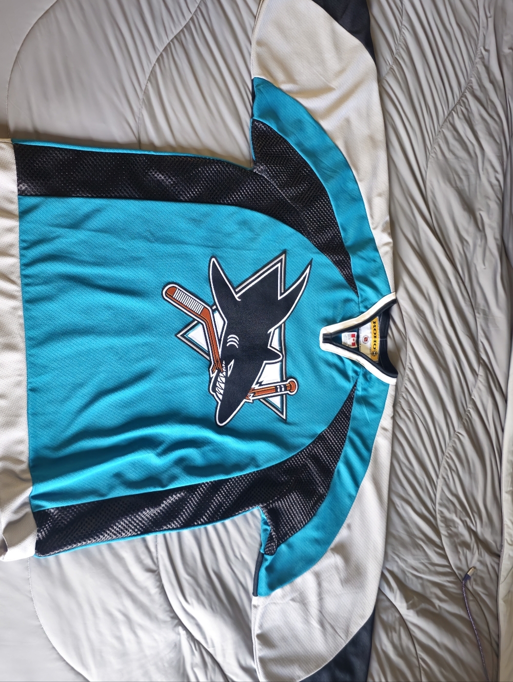 Men's Teal San Jose Sharks Hockey Jersey